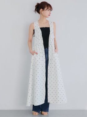 【コカ/COCA】のパリフワVネックジッパージャンバースカート 人気、トレンドファッション・服の通販 founy(ファニー) ファッション Fashion レディースファッション WOMEN スカート Skirt 春 Spring ジップ Zip トレンド Trend ドット Dot フロント Front ポケット Pocket |ID:prp329100004445299