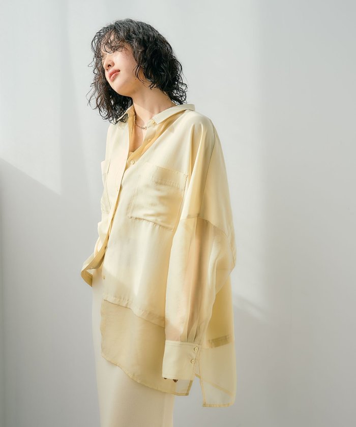 【レプシィム ローリーズファーム/LEPSIM LOWRYS FARM】の切り替えポンチョシャツ インテリア・キッズ・メンズ・レディースファッション・服の通販 founy(ファニー) https://founy.com/ ファッション Fashion レディースファッション WOMEN アウター Coat Outerwear ポンチョ Ponchos トップス・カットソー Tops/Tshirt シャツ/ブラウス Shirts/Blouses おすすめ Recommend シアー Sheer デニム Denim ドッキング Docking 春 Spring |ID: prp329100004445408 ipo3291000000031858326