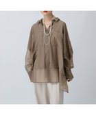 【レプシィム ローリーズファーム/LEPSIM LOWRYS FARM】の切り替えポンチョシャツ 人気、トレンドファッション・服の通販 founy(ファニー) ファッション Fashion レディースファッション Fashion for Women アウター Coat / Outerwear Collection ポンチョ・ケープコート Ponchos & Capes トップス・カットソー Cut & Sew Tops シャツ・ブラウス・オフィスカジュアル Elegant Blouses & Button-Ups おすすめ Recommended / Our Picks シアー Sheer, See-Through デニム Denim, Jeans Material ドッキング Docking, Mixed Material 春 Spring thumbnail モカ54|ID: prp329100004445408 ipo3291000000033913781