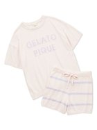 【ジェラート ピケ/gelato pique】のスムーズィーロゴジャガードプルオーバー ショートパンツセット PNK[066]|ID: prp329100004445739 ipo3291000000031707637