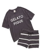 【ジェラート ピケ/gelato pique】のスムーズィーロゴジャガードプルオーバー ショートパンツセット NVY[089]|ID: prp329100004445739 ipo3291000000031707640