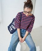 【フリークスストア/FREAK'S STORE】のボートネックバスクボーダー半袖Tシャツ【限定展開】 25SS ネイビー×レッド|ID:prp329100004448011