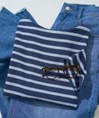 【フリークスストア/FREAK'S STORE】のボートネックバスクボーダー半袖Tシャツ【限定展開】 25SS ネイビー×サックスブル|ID:prp329100004448011