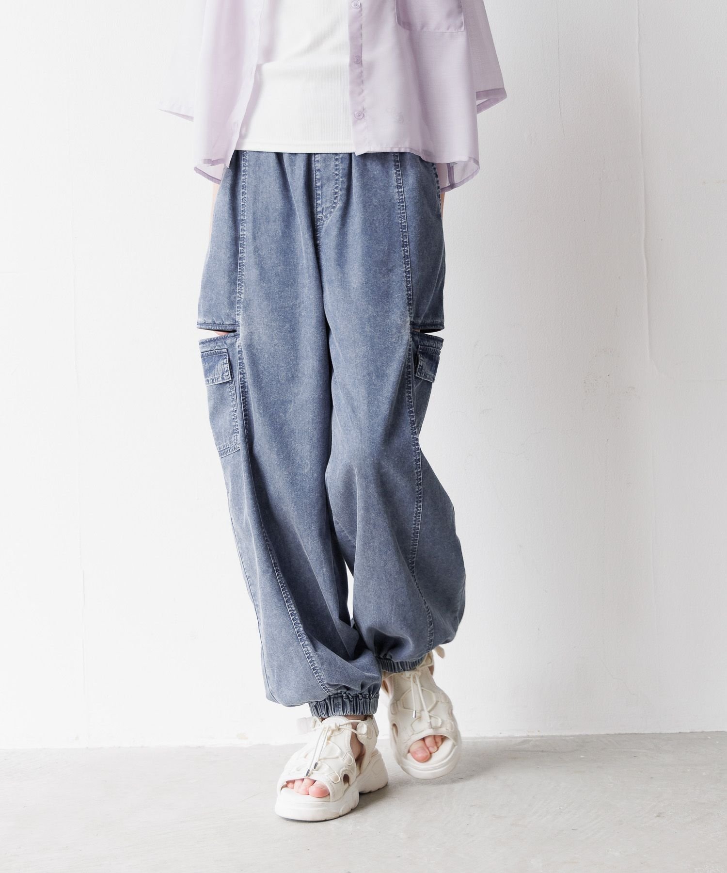 【グローバルワーク/GLOBAL WORK / KIDS】のDRY/サイドZIPカーゴパンツ/キッズ/292254 インテリア・キッズ・メンズ・レディースファッション・服の通販 founy(ファニー) 　ファッション　Fashion　キッズファッション　Fashion for Kids　ボトムス　Bottoms　おすすめ　Recommended / Our Picks　カーゴパンツ　Cargo Pants, Utility Pants　ショート　Short, Short Length　スリット　Slit, Slit Detail　デニム　Denim, Jeans Material　バランス　Balance, Style Balance　ベーシック　Basic, Essential　メッシュ　Mesh, Net Fabric　人気　Popular, Best Seller　夏　Summer　春　Spring　中濃デニム85|ID: prp329100004448028 ipo3291000000034720981