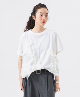 【ビームス ウイメン/BEAMS】の【別注】TORI-TO / コラージュ Tシャツ 25SS フリル 人気、トレンドファッション・服の通販 founy(ファニー) ファッション Fashion レディースファッション WOMEN トップス・カットソー Tops/Tshirt シャツ/ブラウス Shirts/Blouses ロング / Tシャツ T-Shirts ギンガム Gingham シンプル Simple ストレート Straight チェック Check デニム Denim ハンド Hand フリル Frills フロント Front 別注 Special Order 2025年 2025 2025春夏・S/S Ss,Spring/Summer,2025 |ID:prp329100004448224