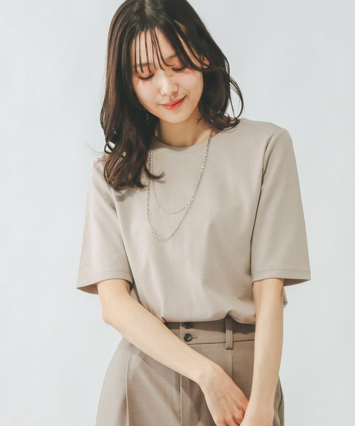 【グローバルワーク/GLOBAL WORK】のなめらかタッチコンパクトTシャツ5分袖/289388 インテリア・キッズ・メンズ・レディースファッション・服の通販 founy(ファニー) https://founy.com/ ファッション Fashion レディースファッション WOMEN トップス・カットソー Tops/Tshirt シャツ/ブラウス Shirts/Blouses ロング / Tシャツ T-Shirts なめらか Smooth インナー Inner カットソー Cut And Sew ジャケット Jacket フィット Fit ベーシック Basic ボトム Bottom 無地 Plain Color |ID: prp329100004448244 ipo3291000000031680964