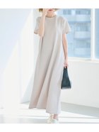 【コカ/COCA】のエンボス加工半袖マキシワンピース Beige|ID: prp329100004448643 ipo3291000000031620755