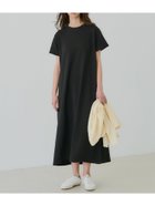 【コカ/COCA】のエンボス加工半袖マキシワンピース Black|ID: prp329100004448643 ipo3291000000031620762