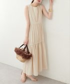 【ナチュラルクチュール/natural couture】のサイドリボンドロストティアードワンピース アイボリー|ID: prp329100004448833 ipo3291000000031688384