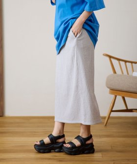 【レプシィム ローリーズファーム/LEPSIM LOWRYS FARM】の楊柳ナロースカート 人気、トレンドファッション・服の通販 founy(ファニー) ファッション Fashion レディースファッション WOMEN スカート Skirt おすすめ Recommend サンダル Sandals ストレッチ Stretch スリット Slit ノースリーブ No Sleeve プリント Print |ID:prp329100004449003