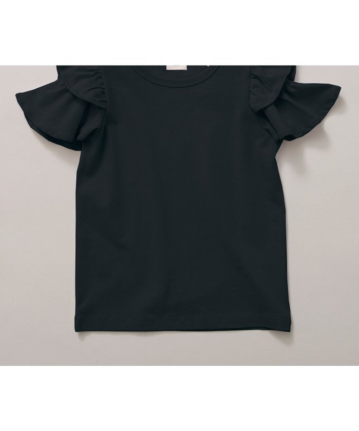 【ブランシェス/branshes / KIDS】の【WEB限定/DRC/綿100%】肩あきフリル半袖Tシャツ インテリア・キッズ・メンズ・レディースファッション・服の通販 founy(ファニー) https://founy.com/ ファッション Fashion キッズファッション KIDS おすすめ Recommend フリル Frills 半袖 Short Sleeve 吸水 Water Absorption |ID: prp329100004449065 ipo3291000000031856408
