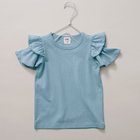 【ブランシェス/branshes / KIDS】の【WEB限定/DRC/綿100%】肩あきフリル半袖Tシャツ ブルーグレー|ID: prp329100004449065 ipo3291000000031856412