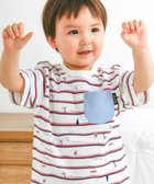 【その他のブランド/Other】の【スララク/防汚加工/オーガニックコットン】わくわく男の子半袖Tシャツ(80~130cm) マリンボーダー×胸ポケット|ID: prp329100004449100 ipo3291000000031980219