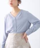 【ナチュラルクチュール/natural couture】の【WEB限定】プチプラちびパールとろみブラウス 人気、トレンドファッション・服の通販 founy(ファニー) ファッション Fashion レディースファッション WOMEN トップス・カットソー Tops/Tshirt シャツ/ブラウス Shirts/Blouses 2025年 2025 2025春夏・S/S Ss,Spring/Summer,2025 とろみ Thickness インナー Inner キャミワンピース Cami Dress スラックス Slacks デニム Denim パール Pearl フレア Flare フロント Front プチプライス・低価格 Affordable マーメイド Mermaid ロング Long エレガント 上品 Elegant thumbnail サックスブルー|ID: prp329100004450699 ipo3291000000031214971