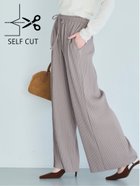 【コカ/COCA】のカットオフ細リブワイドパンツ Greige|ID: prp329100004451975 ipo3291000000031783888