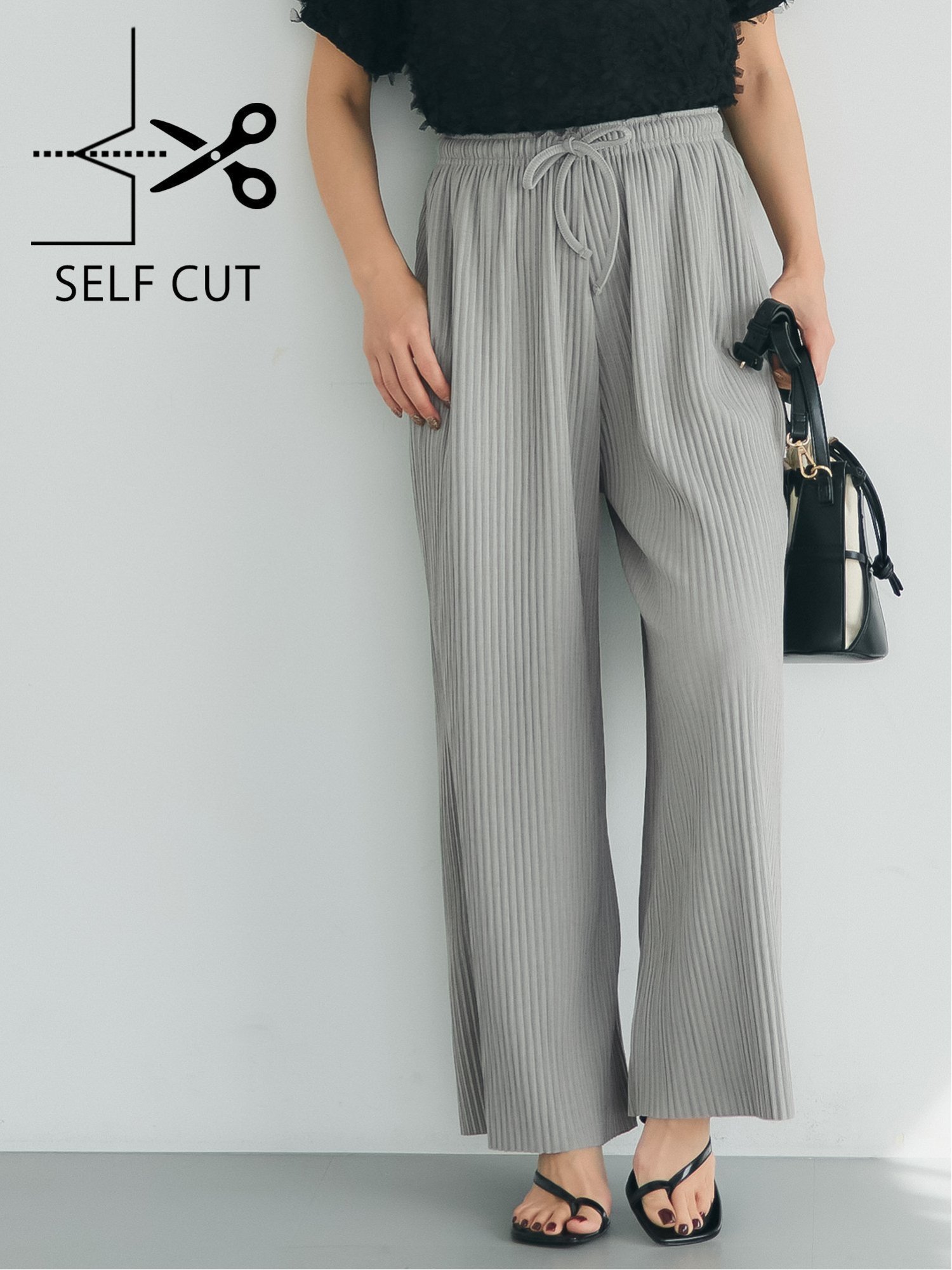 【コカ/COCA】のカットオフ細リブワイドパンツ インテリア・キッズ・メンズ・レディースファッション・服の通販 founy(ファニー) 　ファッション　Fashion　レディースファッション　WOMEN　パンツ　Pants　2025年　2025　2025春夏・S/S　Ss,Spring/Summer,2025　カットオフ　Cut Off　ポケット　Pocket　リラックス　Relax　ワイド　Wide　Khaki|ID: prp329100004451975 ipo3291000000031783892