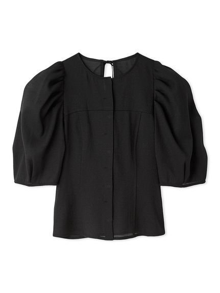 【フレイ アイディー/FRAY I.D】のシアータックパフブラウス インテリア・キッズ・メンズ・レディースファッション・服の通販 founy(ファニー) 　雑誌掲載アイテム　Magazine Items　ファッション雑誌　Fashion Magazines　ビジンヒャッカ　美人百花　ファッション　Fashion　レディースファッション　WOMEN　トップス・カットソー　Tops/Tshirt　シャツ/ブラウス　Shirts/Blouses　5月号　May Issue　コンパクト　Compact　スリーブ　Sleeve　ドット　Dot　バランス　Balance　エレガント 上品　Elegant　雑誌　Magazine　BLK[009]|ID: prp329100004452295 ipo3291000000032120180