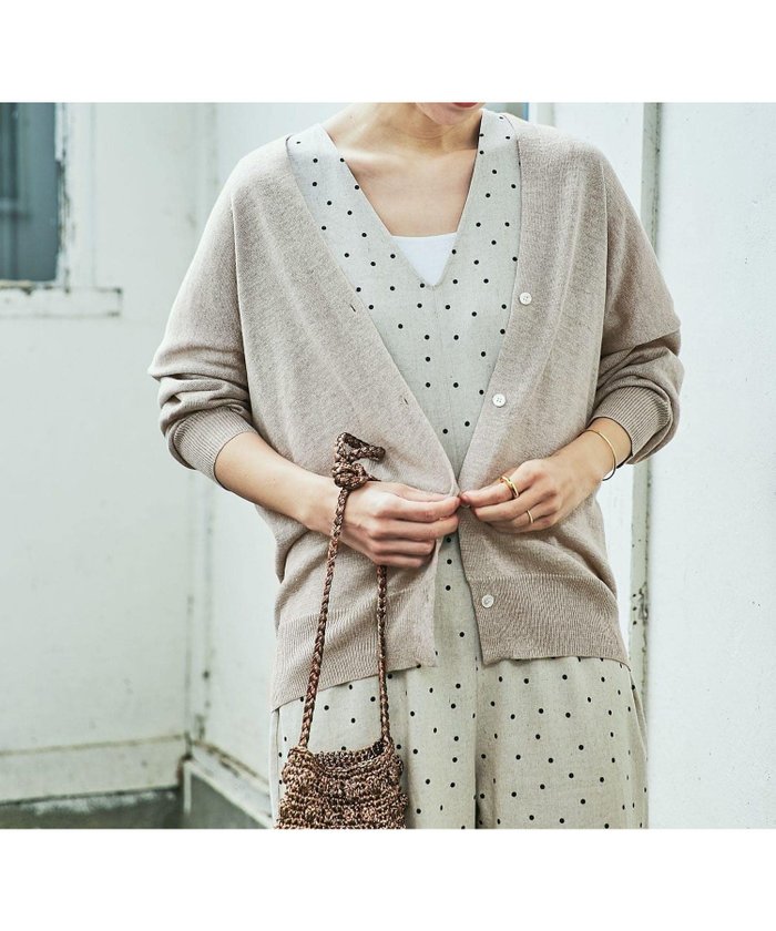 【アーバンリサーチ ドアーズ/URBAN RESEARCH DOORS】のリネンVネックカーディガン インテリア・キッズ・メンズ・レディースファッション・服の通販 founy(ファニー) https://founy.com/ ファッション Fashion レディースファッション Ladies' Fashion Online トップス・カットソー Tops/Tshirt カーディガン Cardigans Vネック V-Neck カーディガン Cardigan シンプル Simple ドレープ Drape ミドル Middle リネン Linen リラックス Relax エレガント 上品 Elegant 夏 Summer 春 Spring |ID: prp329100004453538 ipo3291000000032609013
