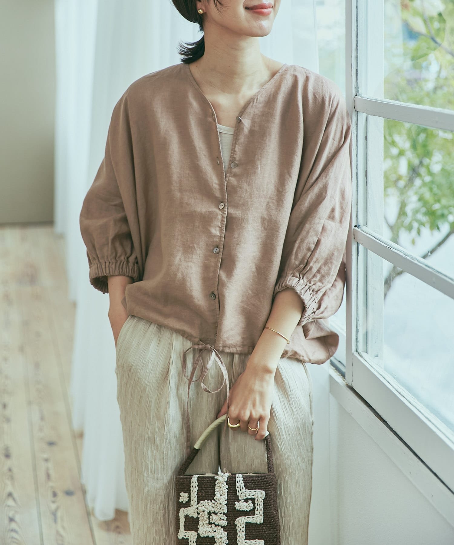 【アーバンリサーチ ドアーズ/URBAN RESEARCH DOORS】のリネンドロストドルマンブラウス インテリア・キッズ・メンズ・レディースファッション・服の通販 founy(ファニー) 　ファッション　Fashion　レディースファッション　WOMEN　トップス・カットソー　Tops/Tshirt　シャツ/ブラウス　Shirts/Blouses　2025年　2025　2025春夏・S/S　Ss,Spring/Summer,2025　スリーブ　Sleeve　バランス　Balance　リネン　Linen　エレガント 上品　Elegant　夏　Summer　S/S・春夏　Ss・Spring/Summer　CAMEL|ID: prp329100004453898 ipo3291000000032444790
