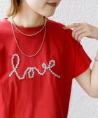 【シップス フォー ウィメン/SHIPS】の【WEB限定】ファンシー コード 刺繍 ロゴ TEE レッド|ID: prp329100004453977 ipo3291000000031997591