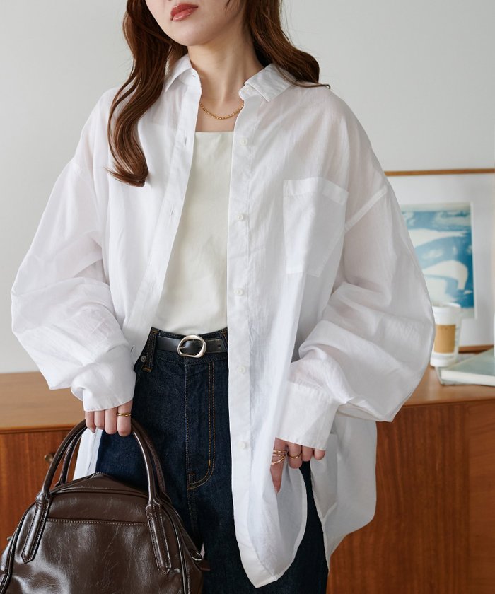 【ディスコート/Discoat】のコットンシアーレギュラーシャツ インテリア・キッズ・メンズ・レディースファッション・服の通販 founy(ファニー) https://founy.com/ ファッション Fashion レディースファッション WOMEN トップス・カットソー Tops/Tshirt シャツ/ブラウス Shirts/Blouses シンプル Simple 夏 Summer 春 Spring S/S・春夏 Ss・Spring/Summer 羽織 Haori |ID: prp329100004454417 ipo3291000000031958358