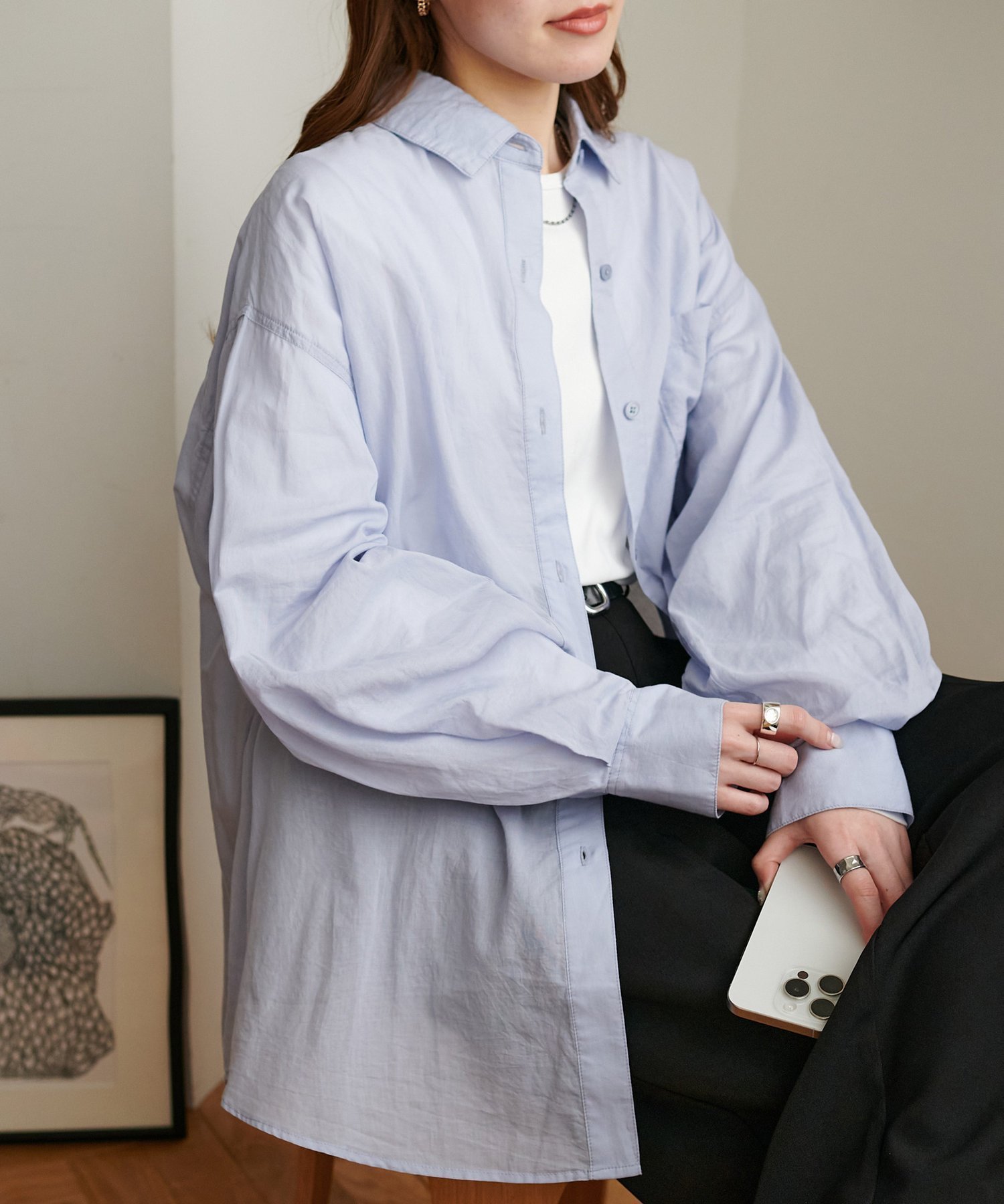 【ディスコート/Discoat】のコットンシアーレギュラーシャツ インテリア・キッズ・メンズ・レディースファッション・服の通販 founy(ファニー) 　ファッション　Fashion　レディースファッション　WOMEN　トップス・カットソー　Tops/Tshirt　シャツ/ブラウス　Shirts/Blouses　シンプル　Simple　夏　Summer　春　Spring　S/S・春夏　Ss・Spring/Summer　羽織　Haori　ブルー|ID: prp329100004454417 ipo3291000000031958361