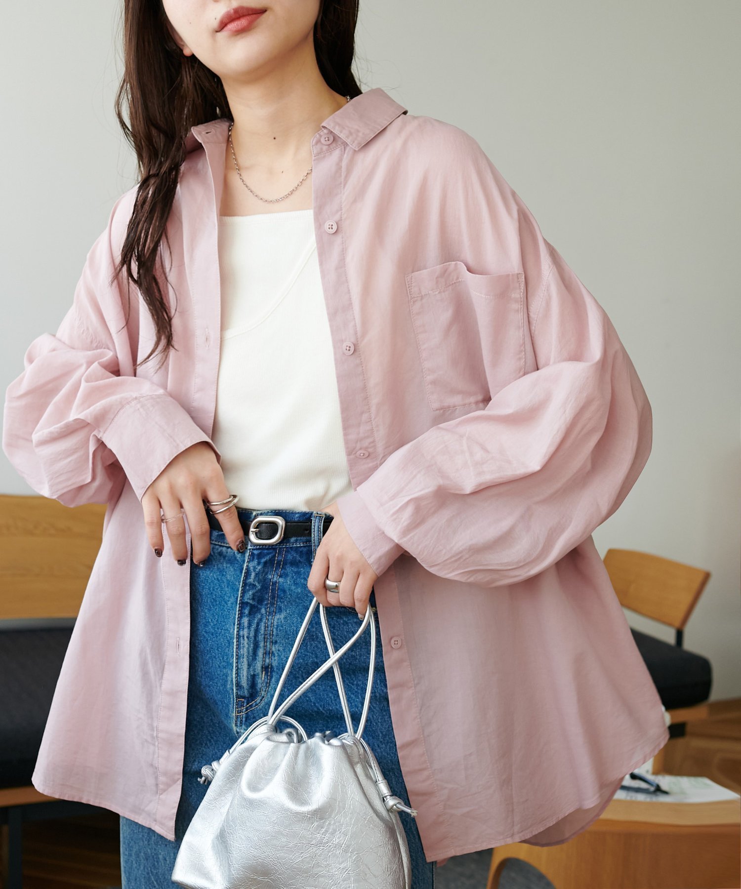 【ディスコート/Discoat】のコットンシアーレギュラーシャツ インテリア・キッズ・メンズ・レディースファッション・服の通販 founy(ファニー) 　ファッション　Fashion　レディースファッション　WOMEN　トップス・カットソー　Tops/Tshirt　シャツ/ブラウス　Shirts/Blouses　シンプル　Simple　夏　Summer　春　Spring　S/S・春夏　Ss・Spring/Summer　羽織　Haori　ピンク|ID: prp329100004454417 ipo3291000000031958363