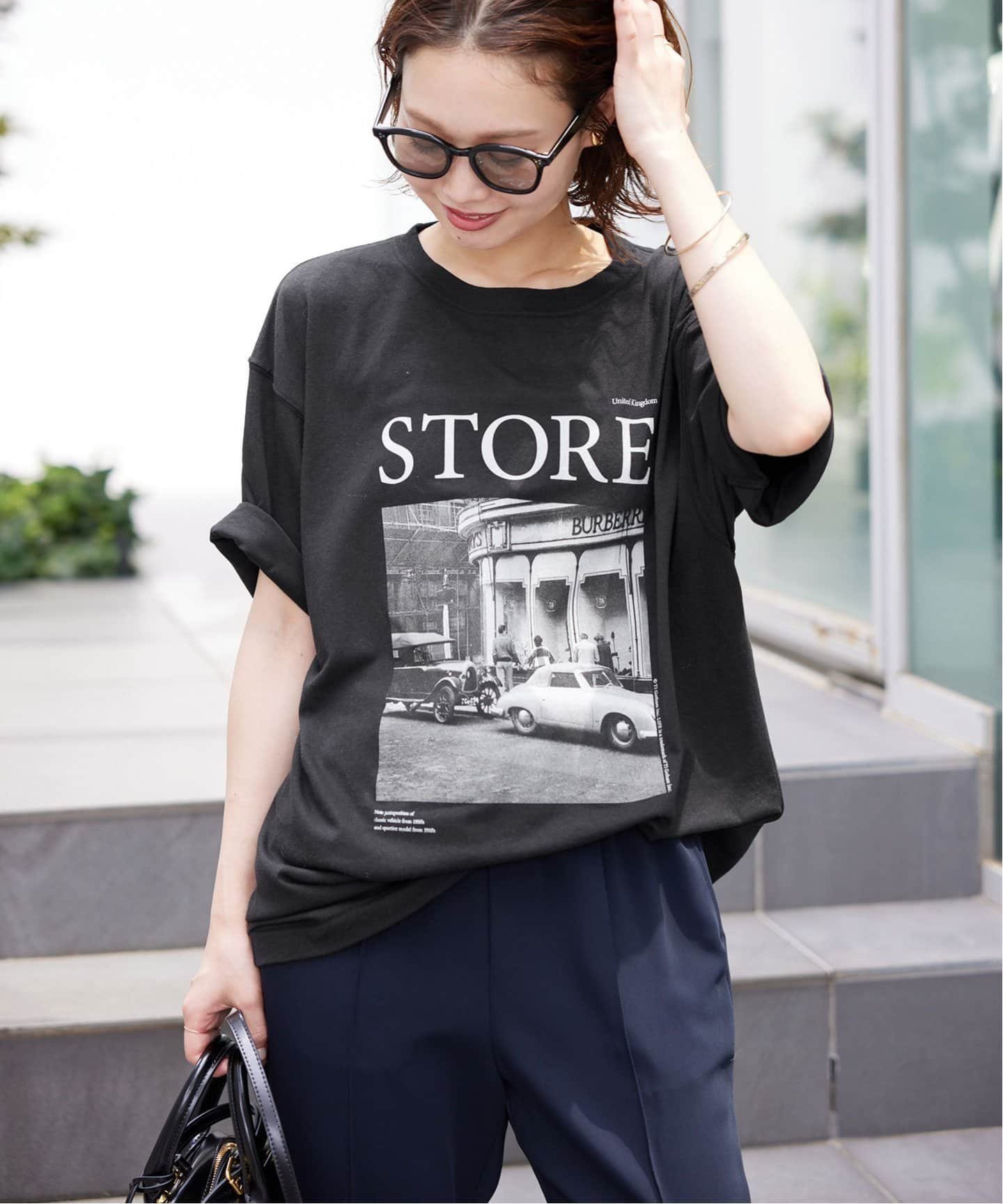 【スローブ イエナ/SLOBE IENA】の《WEB・一部店舗限定/追加 》LIFEフォトルーズTEE インテリア・キッズ・メンズ・レディースファッション・服の通販 founy(ファニー) 　ファッション　Fashion　レディースファッション　WOMEN　2025年　2025　2025春夏・S/S　Ss,Spring/Summer,2025　ブラック|ID: prp329100004455198 ipo3291000000031932772