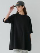 【コカ/COCA】のエンボス加工半袖チュニック Black|ID: prp329100004455548 ipo3291000000032571449