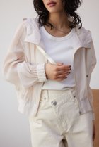 【アズール バイ マウジー/AZUL by moussy】のシアーフーディーブルゾン 人気、トレンドファッション・服の通販 founy(ファニー) ファッション Fashion レディースファッション WOMEN アウター Coat Outerwear ブルゾン Blouson/Jackets シアー Sheer シンプル Simple デニム Denim トレンド Trend thumbnail IVOY3|ID: prp329100004455697 ipo3291000000031959778