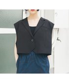 【ケービーエフ/KBF / URBAN RESEARCH】のルーズテーラードベスト 人気、トレンドファッション・服の通販 founy(ファニー) ファッション Fashion レディースファッション WOMEN アウター Coat Outerwear トップス・カットソー Tops/Tshirt ベスト/ジレ Gilets/Vests 2025年 2025 2025春夏・S/S Ss,Spring/Summer,2025 おすすめ Recommend キャミソール Camisole セットアップ Set Up タンク Tank ポケット Pocket マニッシュ Mannish ルーズ Loose 夏 Summer S/S・春夏 Ss・Spring/Summer thumbnail BLACK|ID: prp329100004455752 ipo3291000000031992985