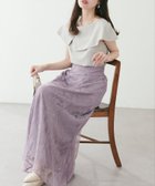 【ナチュラルクチュール/natural couture】のosono長さ変えれる配色レーススカート パープル|ID: prp329100004457825 ipo3291000000031944111