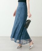 【ナチュラルクチュール/natural couture】のosono長さ変えれる配色レーススカート ブルー|ID: prp329100004457825 ipo3291000000031944113