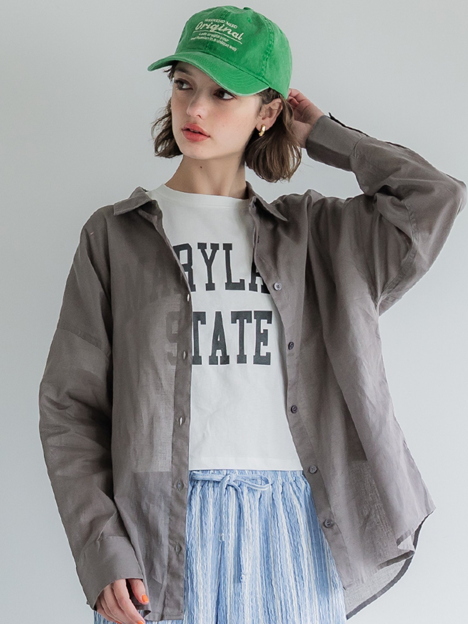 【コカ/COCA】のガーゼシャツ インテリア・キッズ・メンズ・レディースファッション・服の通販 founy(ファニー) 　ファッション　Fashion　レディースファッション　WOMEN　トップス・カットソー　Tops/Tshirt　シャツ/ブラウス　Shirts/Blouses　インド　India　キャミソール　Camisole　タンク　Tank　なめらか　Smooth　ポケット　Pocket　羽織　Haori　おすすめ　Recommend　夏　Summer　エレガント 上品　Elegant　Charcoal|ID: prp329100004457880 ipo3291000000032307400
