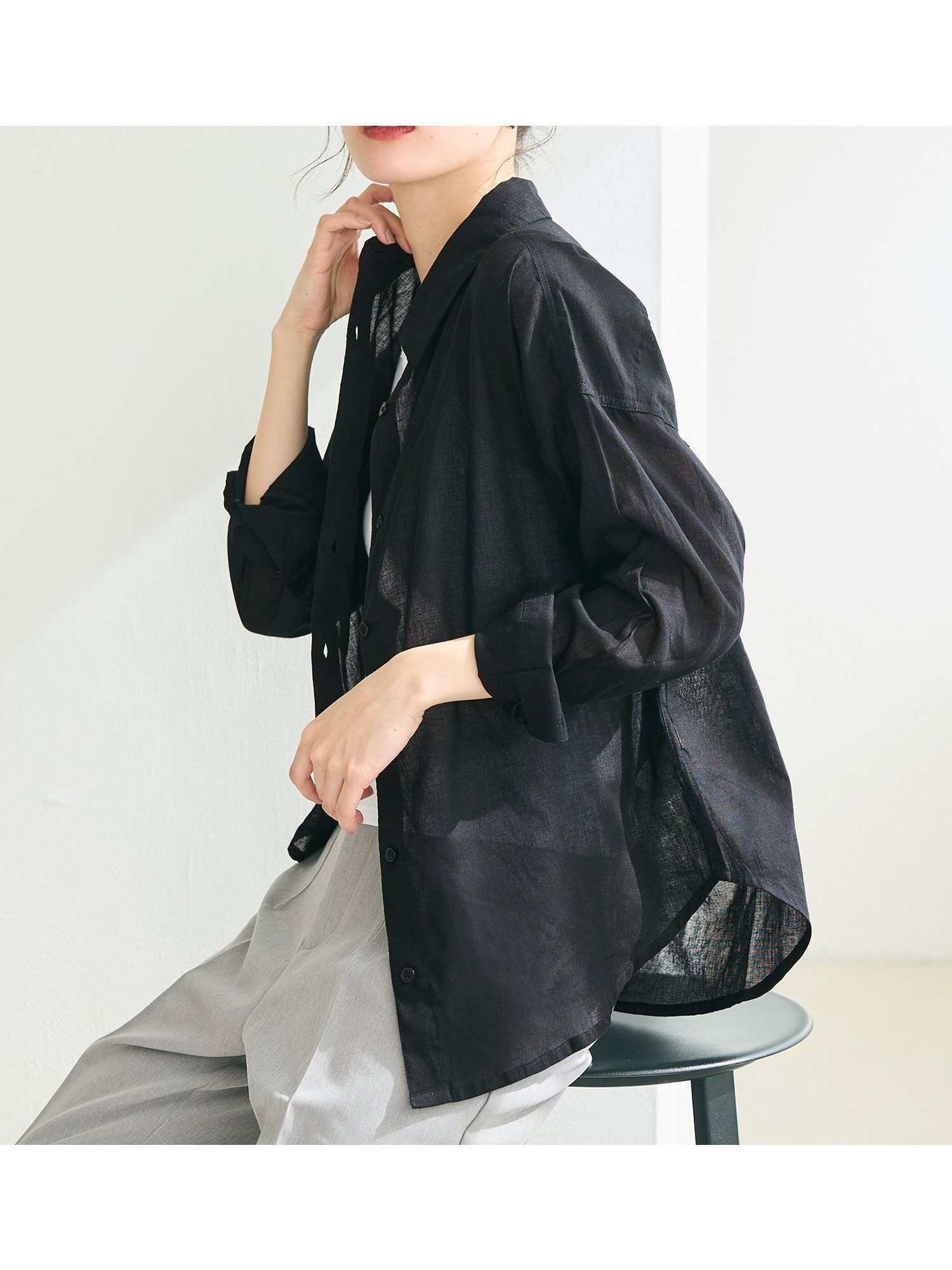 【コカ/COCA】のガーゼシャツ インテリア・キッズ・メンズ・レディースファッション・服の通販 founy(ファニー) 　ファッション　Fashion　レディースファッション　WOMEN　トップス・カットソー　Tops/Tshirt　シャツ/ブラウス　Shirts/Blouses　インド　India　キャミソール　Camisole　タンク　Tank　なめらか　Smooth　ポケット　Pocket　羽織　Haori　おすすめ　Recommend　夏　Summer　エレガント 上品　Elegant　Black|ID: prp329100004457880 ipo3291000000032307413