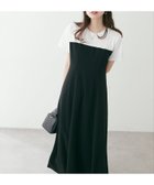 【ナチュラルクチュール/natural couture】のレイヤード風カットジョーゼットワンピース ブラック|ID: prp329100004457950 ipo3291000000031767784