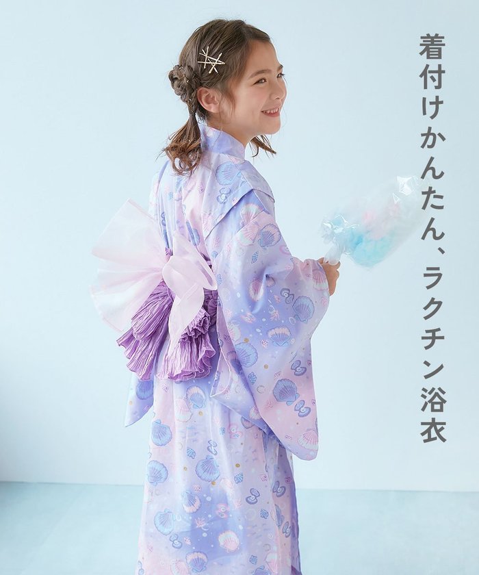 【デビロック/devirock / KIDS】の着付け簡単 すぽっと着られる ワンピース型浴衣 浴衣 25SS インテリア・キッズ・メンズ・レディースファッション・服の通販 founy(ファニー) https://founy.com/ ファッション Fashion キッズファッション Fashion for Kids ワンピース Dresses オーガンジー Organza Fabric サテン Satin, Glossy Fabric セパレート Separate, Two-Piece ブロード Broadcloth, Fine Cotton モチーフ Motif, Design Theme 2025年 2025 2025春夏・S/S Spring/Summer 2025 SS25 |ID: prp329100004458133 ipo3291000000032481316