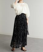 【ラナン/Ranan】のプリーツロングスカート ブラックハナガラ|ID: prp329100004459987 ipo3291000000031996615