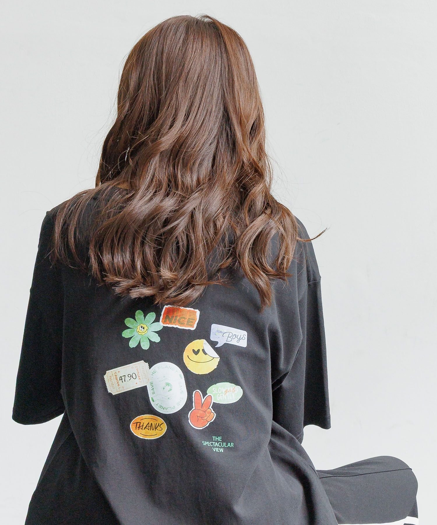 【グローバルワーク/GLOBAL WORK / KIDS】のBIGグラフィックT半袖/AND YUA ANY/301994 インテリア・キッズ・メンズ・レディースファッション・服の通販 founy(ファニー) 　ファッション　Fashion　キッズファッション　Fashion for Kids　グラフィック　Graphic, Graphic Design　コンパクト　Compact, Small Size　今季　This Season, Current Season　チュニック　Tunic, Long Top　デニム　Denim, Jeans Material　フレア　Flare, Flared　ボトム　Bottoms, Lower Wear　半袖　Short Sleeve, Half Sleeve　おすすめ　Recommended / Our Picks　ブラック09|ID: prp329100004461037 ipo3291000000032739102