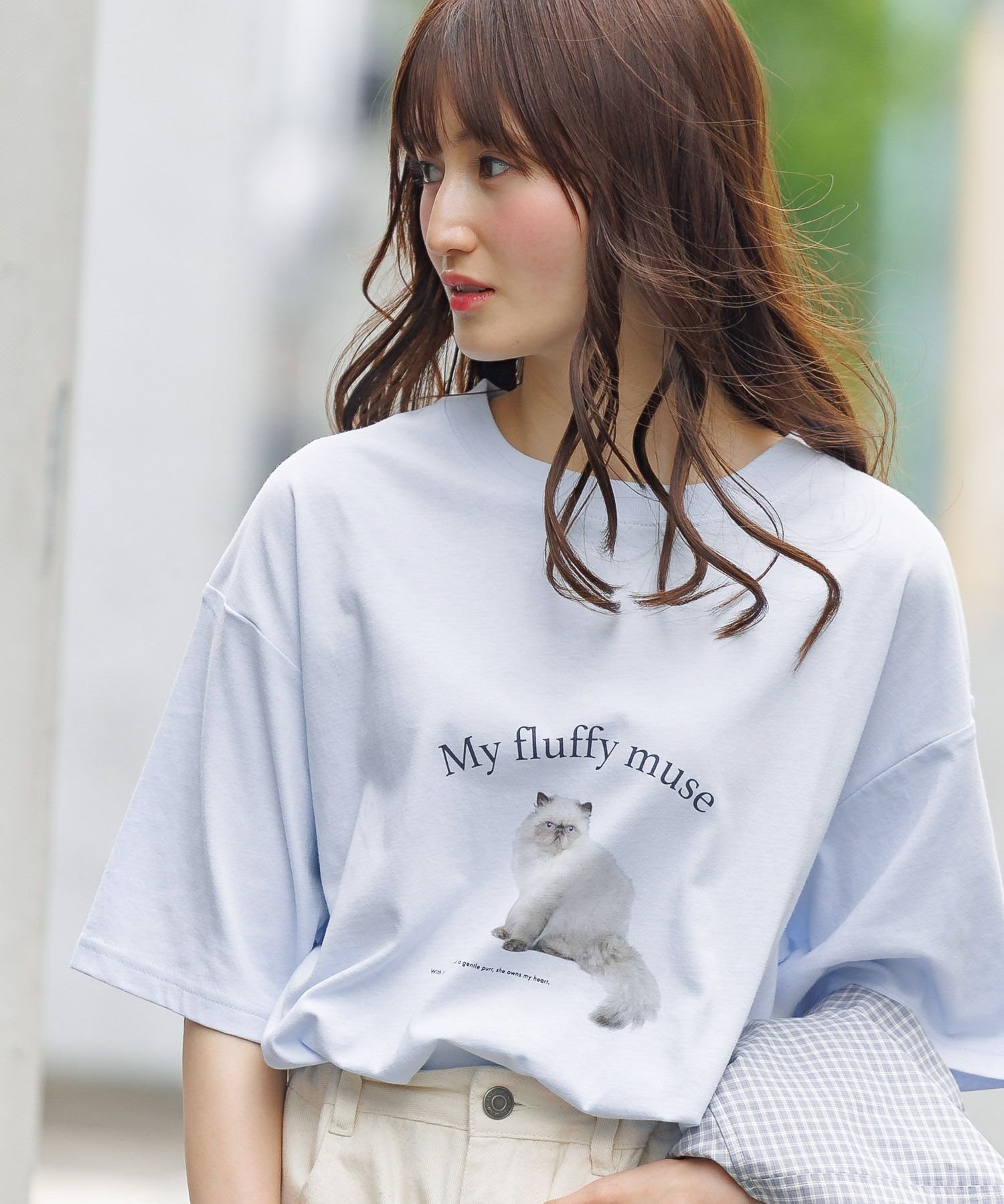 【グローバルワーク/GLOBAL WORK / KIDS】のBIGグラフィックT半袖/AND YUA ANY/301994 インテリア・キッズ・メンズ・レディースファッション・服の通販 founy(ファニー) 　ファッション　Fashion　キッズファッション　Fashion for Kids　グラフィック　Graphic, Graphic Design　コンパクト　Compact, Small Size　今季　This Season, Current Season　チュニック　Tunic, Long Top　デニム　Denim, Jeans Material　フレア　Flare, Flared　ボトム　Bottoms, Lower Wear　半袖　Short Sleeve, Half Sleeve　おすすめ　Recommended / Our Picks　ブルー80|ID: prp329100004461037 ipo3291000000032739121