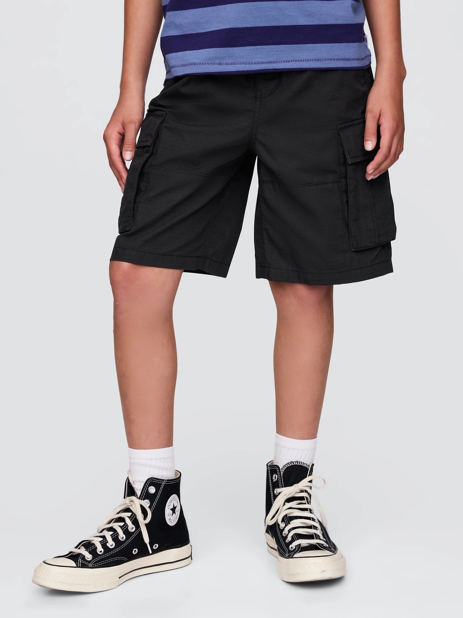 【ギャップ/GAP / KIDS】の7.5インチ リップストップ イージーカーゴショートパンツ (キッズ) インテリア・キッズ・メンズ・レディースファッション・服の通販 founy(ファニー) 　ファッション　Fashion　キッズファッション　KIDS　ボトムス　Bottoms/Kids　ドローコード　Draw Cord　フィット　Fit　ポケット　Pocket　リップ　Lip　MOONLESS_NIGHT|ID: prp329100004465340 ipo3291000000031894677