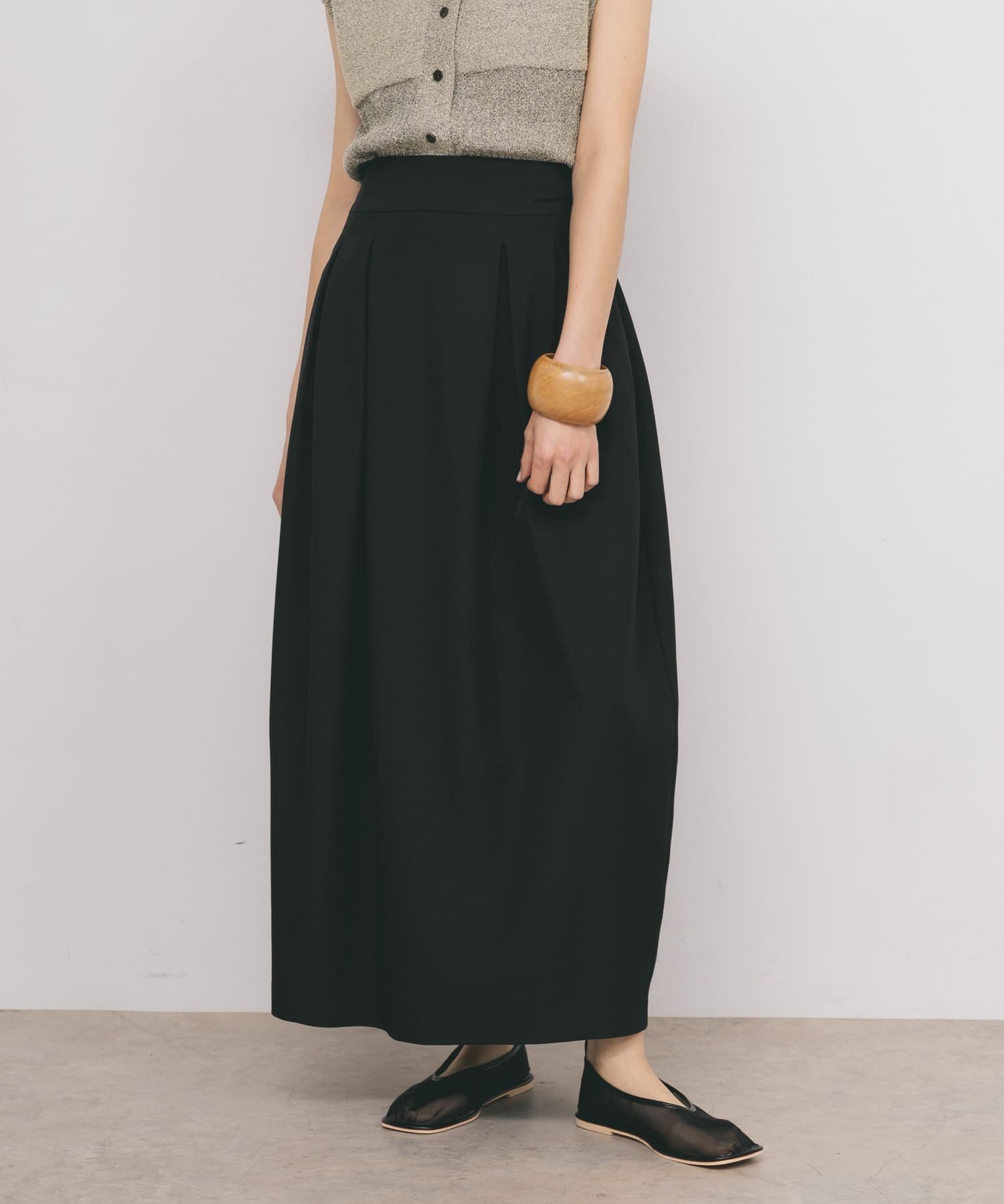 【ケービーエフ/KBF / URBAN RESEARCH】のコクーンタックスカート インテリア・キッズ・メンズ・レディースファッション・服の通販 founy(ファニー) 　ファッション　Fashion　レディースファッション　WOMEN　スカート　Skirt　2025年　2025　2025春夏・S/S　Ss,Spring/Summer,2025　おすすめ　Recommend　シンプル　Simple　セットアップ　Set Up　ベーシック　Basic　夏　Summer　S/S・春夏　Ss・Spring/Summer　BLACK|ID: prp329100004466131 ipo3291000000032366002