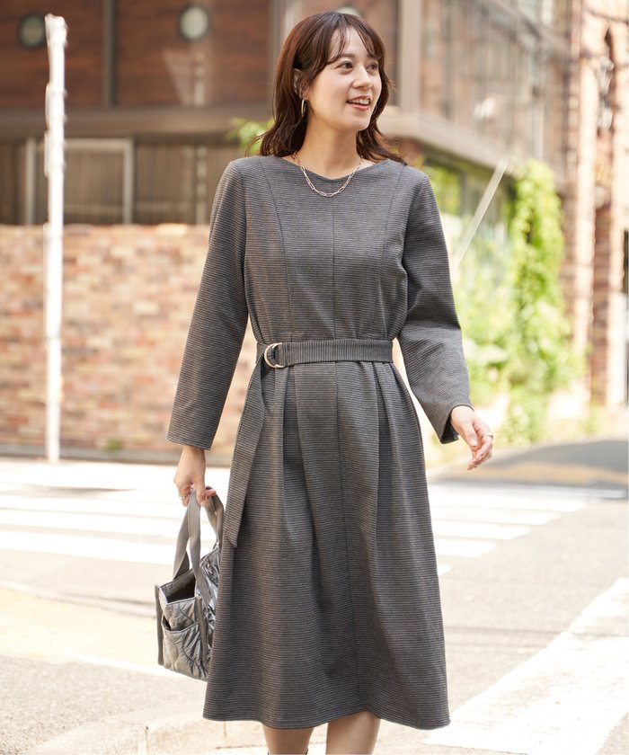 【イッカ/ikka】のカットジャガードワンピース インテリア・キッズ・メンズ・レディースファッション・服の通販 founy(ファニー) https://founy.com/ ファッション Fashion レディースファッション Fashion for Women ワンピース Dresses カットジャガード Cut Jacquard ストレッチ Stretch, Stretchy Fabric フレア Flare, Flared エレガント 上品 Elegant |ID: prp329100004466846 ipo3291000000035238141