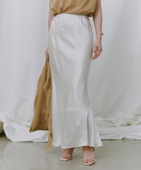 【アニュアンス/anuans】のアセテートサテンナロースカート 人気、トレンドファッション・服の通販 founy(ファニー) ファッション Fashion レディースファッション WOMEN スカート Skirt アシンメトリー Asymmetry サテン Satin シルク Silk バイアス Bias エレガント 上品 Elegant |ID:prp329100004466866