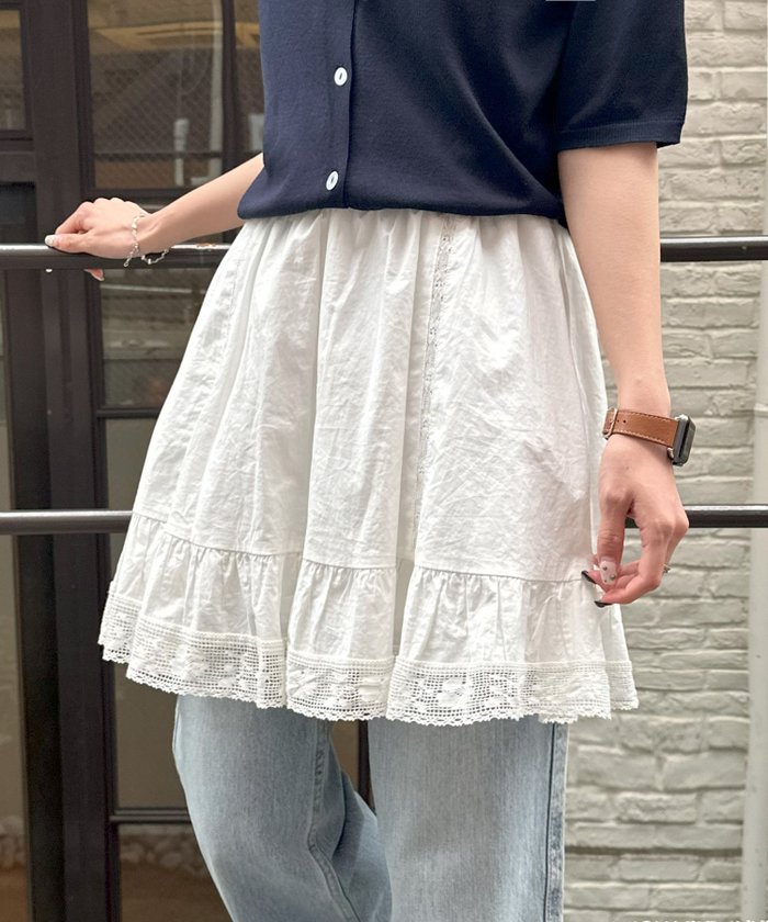 【ディスコート/Discoat】の【umm.】2WAYフレアミニスカート インテリア・キッズ・メンズ・レディースファッション・服の通販 founy(ファニー) https://founy.com/ ファッション Fashion レディースファッション Ladies' Fashion Online スカート Skirt ミニスカート Mini Skirts トレンド Trend ビスチェ Bustier フレア Flare ベーシック Basic ミニスカート Mini Skirt レース Race 春 Spring |ID: prp329100004467100 ipo3291000000032622757