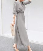 【アミュレット/Amulet】のウエストマークプリーツワンピース 人気、トレンドファッション・服の通販 founy(ファニー) ファッション Fashion レディースファッション Ladies' Fashion Online ワンピース Dress とろみ Thickness エレガント 上品 Elegant プリーツ Pleats リボン Ribbon thumbnail グレー|ID: prp329100004467115 ipo3291000000032623782