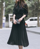 【アミュレット/Amulet】のウエストマークプリーツワンピース 人気、トレンドファッション・服の通販 founy(ファニー) ファッション Fashion レディースファッション Ladies' Fashion Online ワンピース Dress とろみ Thickness エレガント 上品 Elegant プリーツ Pleats リボン Ribbon thumbnail ブラック|ID: prp329100004467115 ipo3291000000032623784