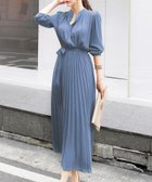 【アミュレット/Amulet】のウエストマークプリーツワンピース 人気、トレンドファッション・服の通販 founy(ファニー) ファッション Fashion レディースファッション Ladies' Fashion Online ワンピース Dress とろみ Thickness エレガント 上品 Elegant プリーツ Pleats リボン Ribbon thumbnail ブルー|ID: prp329100004467115 ipo3291000000032623786