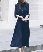 【アミュレット/Amulet】のウエストマークプリーツワンピース 人気、トレンドファッション・服の通販 founy(ファニー) ファッション Fashion レディースファッション Ladies' Fashion Online ワンピース Dress とろみ Thickness エレガント 上品 Elegant プリーツ Pleats リボン Ribbon thumbnail ネイビー|ID: prp329100004467115 ipo3291000000032623798