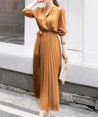 【アミュレット/Amulet】のウエストマークプリーツワンピース 人気、トレンドファッション・服の通販 founy(ファニー) ファッション Fashion レディースファッション Ladies' Fashion Online ワンピース Dress とろみ Thickness エレガント 上品 Elegant プリーツ Pleats リボン Ribbon thumbnail オレンジ|ID: prp329100004467115 ipo3291000000032623800
